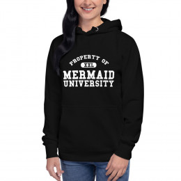 Mermaid U Black Hoodie