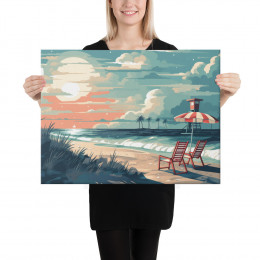 18 x 24 Beach Canvas Print